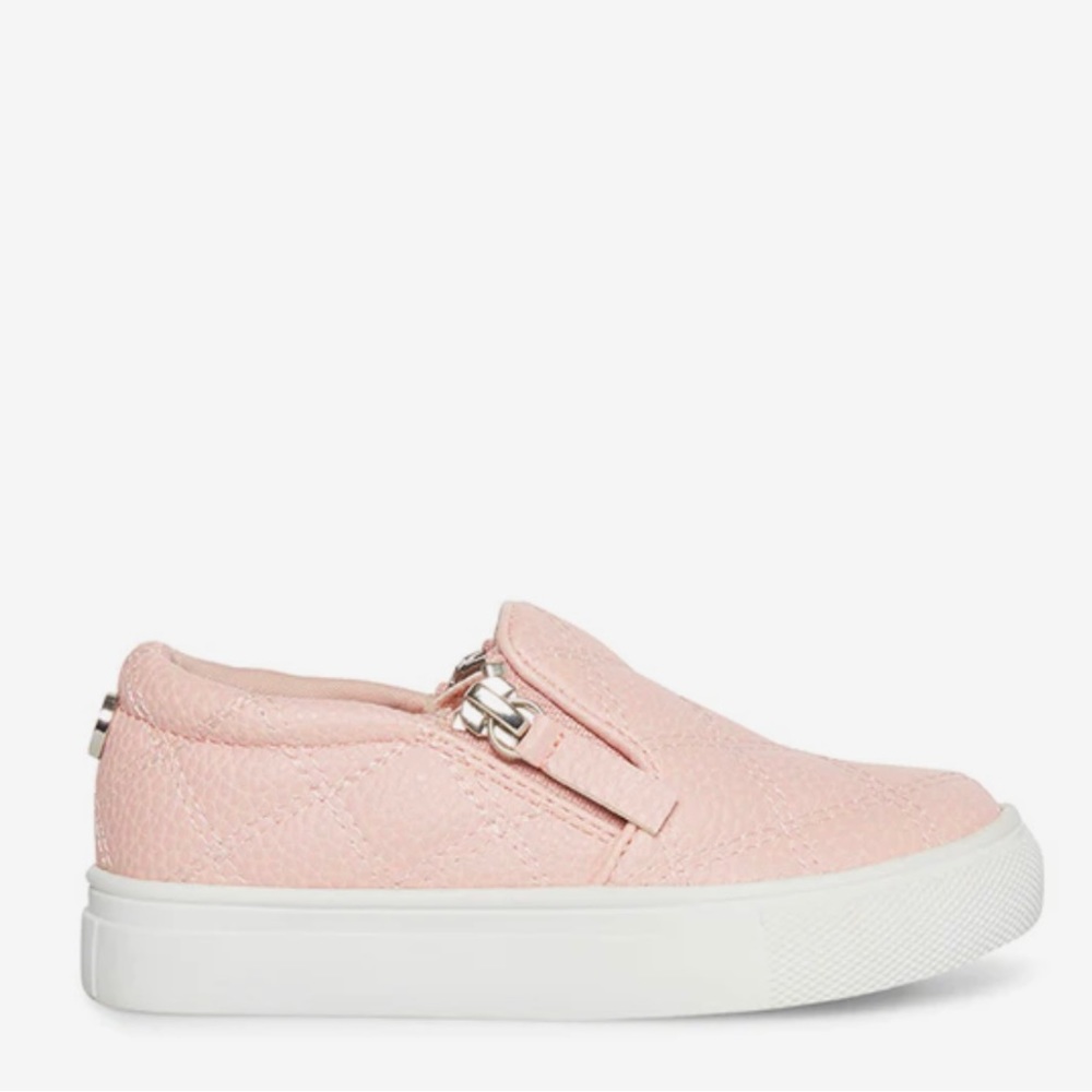 Steve Madden - Pink Double Zipper Slip-On Sneaker - Size 5